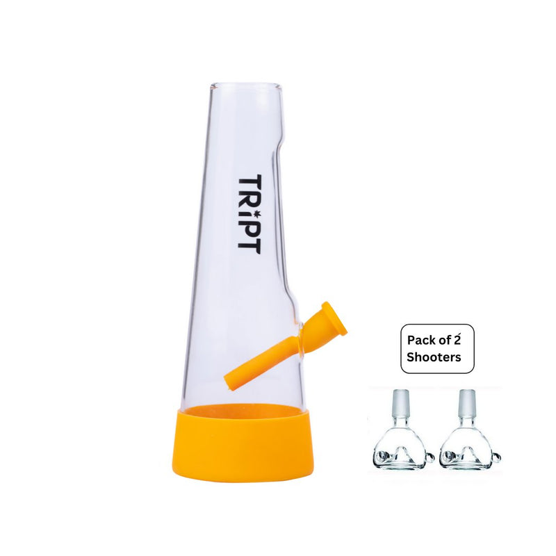 Load image into Gallery viewer, Buy Tript OG Silicone Glass bong ( Yellow Mellow) Bong | Slimjim India
