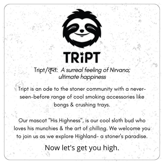 Buy Tript OG Silicone Glass bong ( Yellow Mellow) Bong | Slimjim India