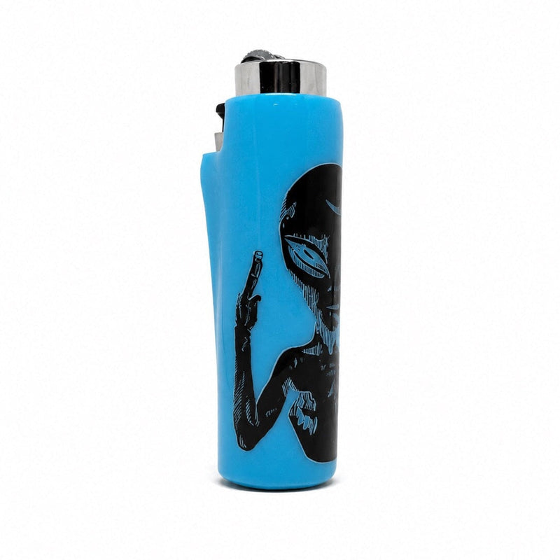 Load image into Gallery viewer, Buy Ubuntu - Smoking Alien Glow Clipper LIGHTER | Slimjim India
