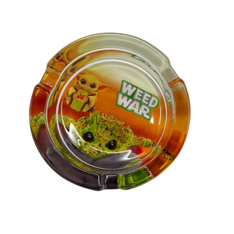 Load image into Gallery viewer, Buy War - Glass Ashtray Ashtray Orange | Slimjim India
