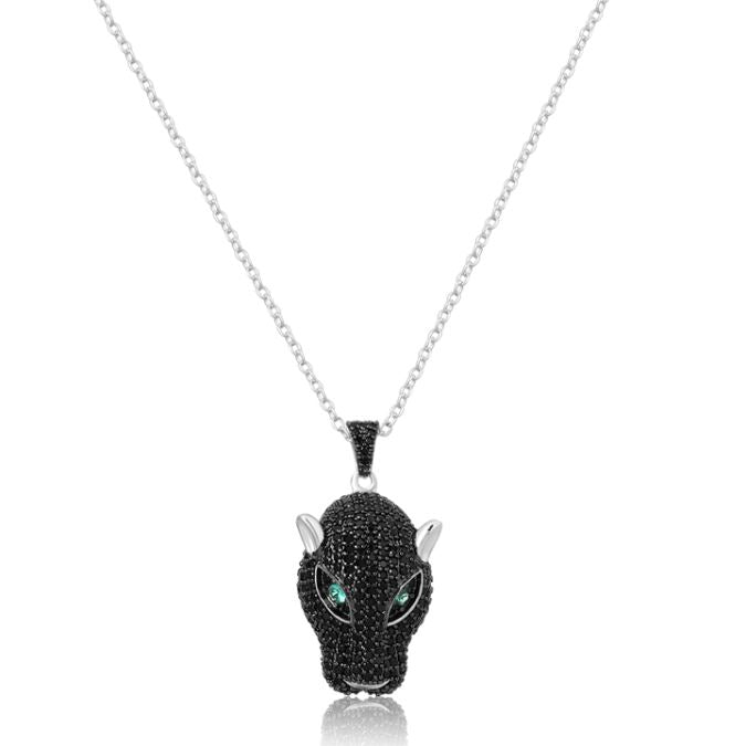 Load image into Gallery viewer, Buy BLACK STONED PANTHER PENDANT PENDANT | Slimjim India
