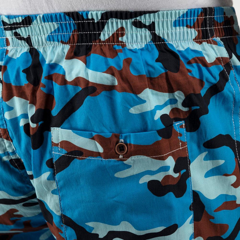 Load image into Gallery viewer, Blue Camo Boxers Boxers Whats&#39;s Down 
