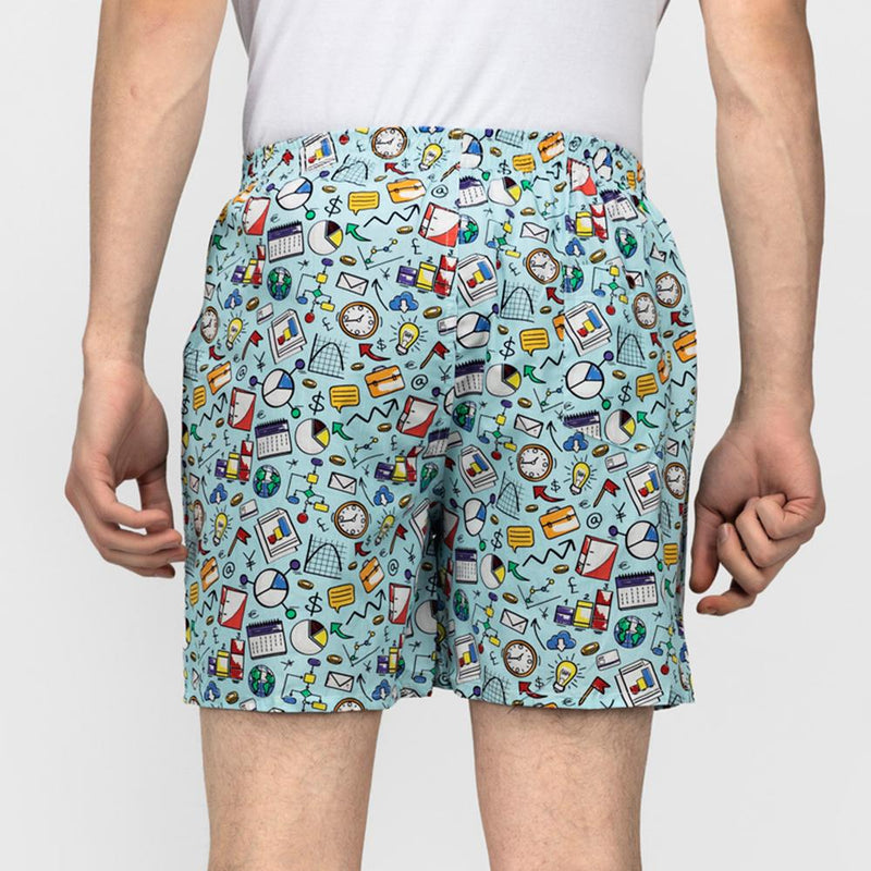 Load image into Gallery viewer, Blue Doodles Boxers Boxers Whats&#39;s Down 
