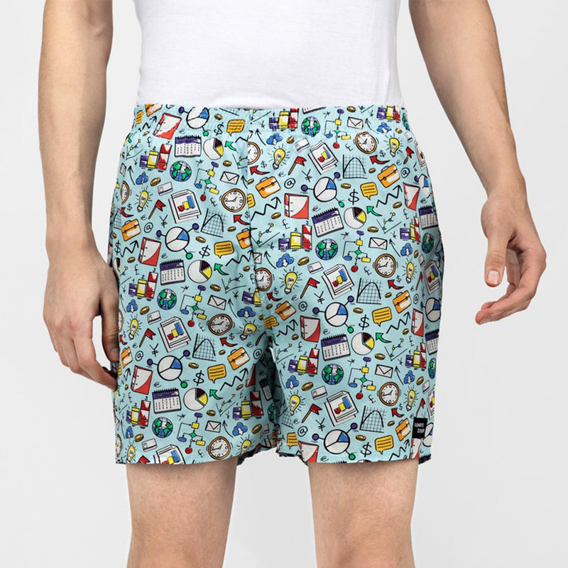 Load image into Gallery viewer, Blue Doodles Boxers Boxers Whats&#39;s Down 
