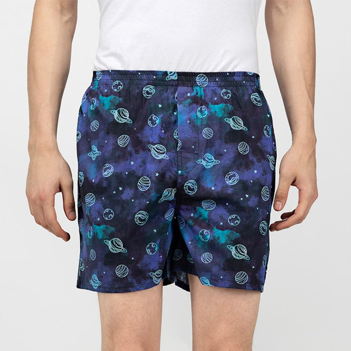 Blue Galaxy Boxers Boxers Whats's Down 