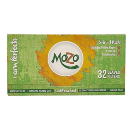 Buy Bongchie - Mozo Brown (King Size Slim + Tips) Rolling Papers + Tips | Slimjim India