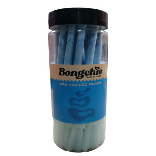 Buy Bongchie - Perfect Roll Blue Jar (King Size Cones) Pre Rolled Cones | Slimjim India