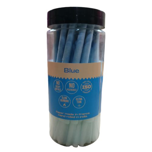 Load image into Gallery viewer, Buy Bongchie - Perfect Roll Blue Jar (King Size Cones) Pre Rolled Cones | Slimjim India
