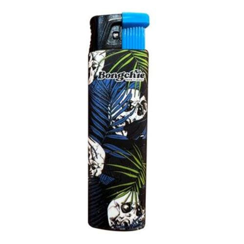 Load image into Gallery viewer, Buy Bongchie - Turbo Flame Lighter (Windproof) Lighter Blue Skull | Slimjim India
