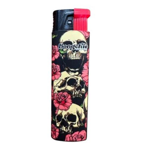 Buy Bongchie - Turbo Flame Lighter (Windproof) Lighter Red Skull | Slimjim India