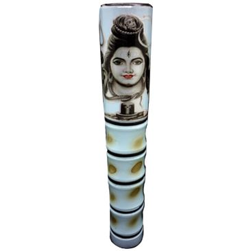 Cerulean Shiva - Clay Chillum (6 inches) Paraphernalia Chile Pipes 