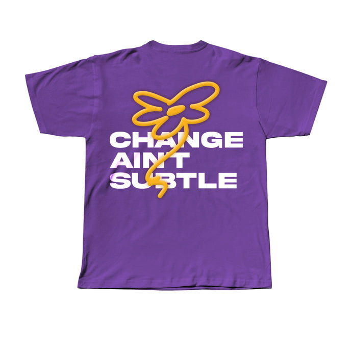 Change aint subtle puff print Oversize tee | Slimjim India 