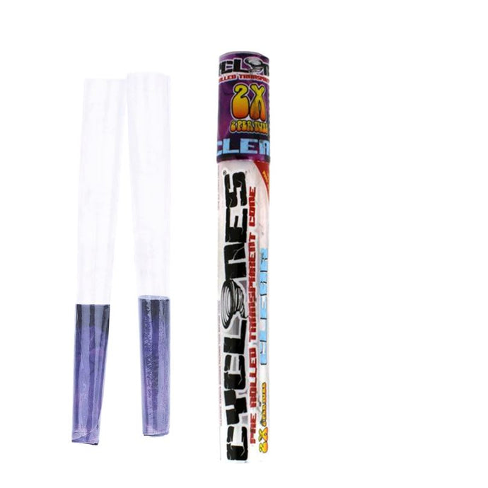 Cyclones Clear Purple Unknown Flavored Pre-Rolled Cones - Slimjim India 