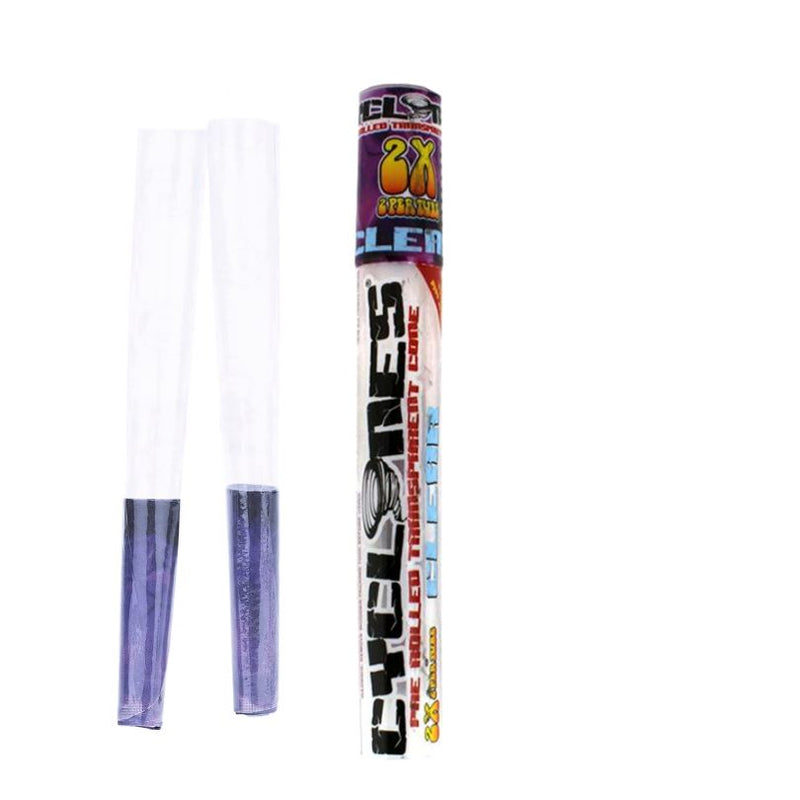 Load image into Gallery viewer, Cyclones Clear Purple Unknown Flavored Pre-Rolled Cones - Slimjim India 
