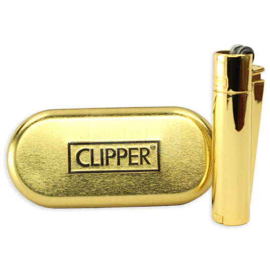 Buy Clipper Metal Lighter (Gold) Online | Slimjim India 