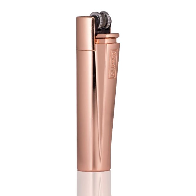 Load image into Gallery viewer, Clipper Metallic Lighter (Rosegold) lighters clipper Buy Clipper Metallic Lighter (Rosegold) | Slimjim India
