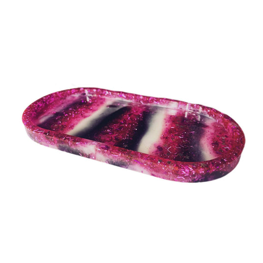 Buy Confetti Rolling/Trinket Tray - Pink, White & Purple | Slimjim India 