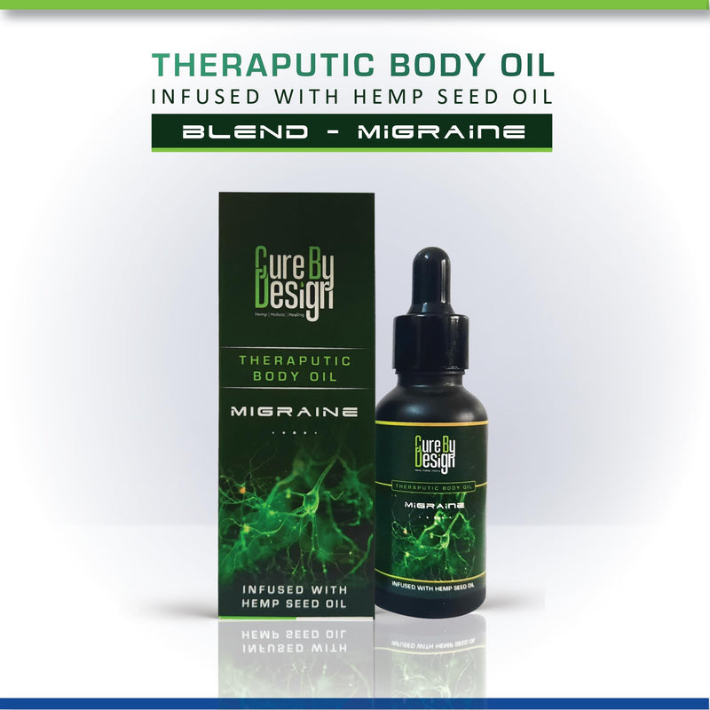 Load image into Gallery viewer, Buy Cure By Design  Theraputic body oil (Migraine) for Hempivate 
