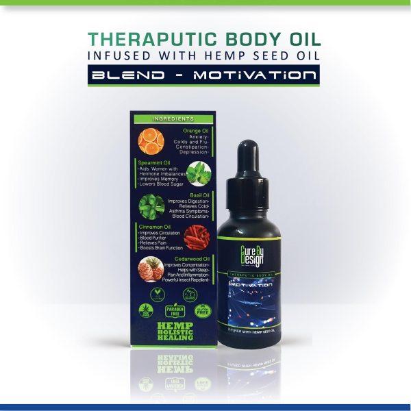 Load image into Gallery viewer, Buy Cure By Design  Theraputic body oil (Motivation) from  Hempivate 
