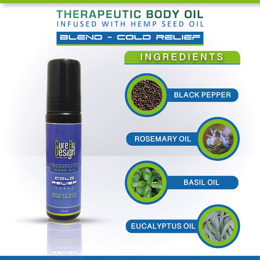 Buy Cure By Design - Therapeutic Body Oil (PMScape) (10ml) | Slimjim India