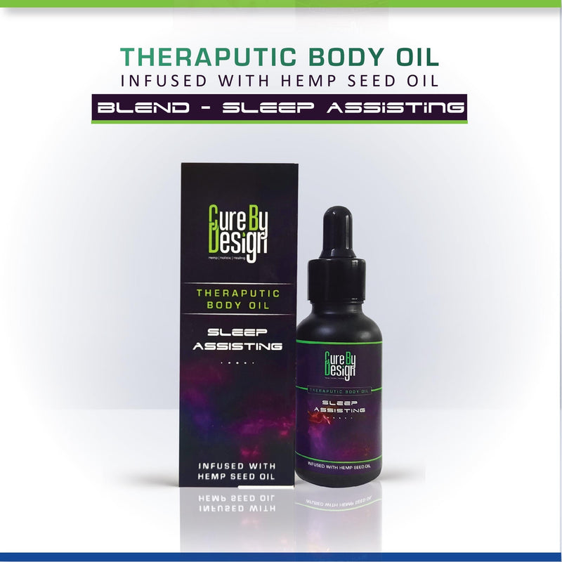 Load image into Gallery viewer, Buy Cure By Design Therapeutic Body Oil for Sleep Assisting from Hempivate 
