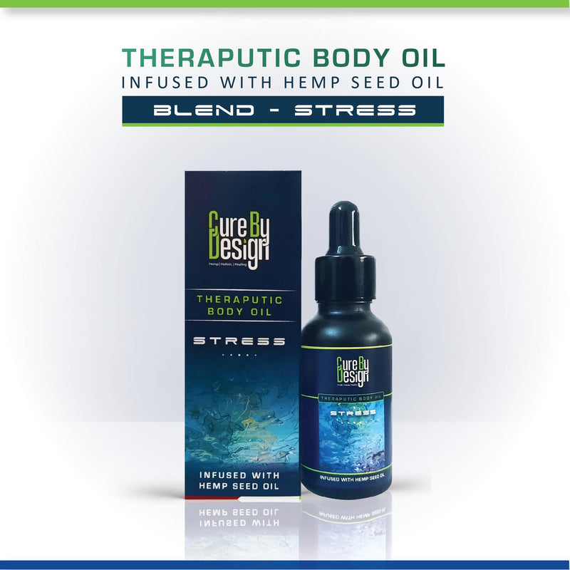 Load image into Gallery viewer, Buy Cure By Design  Theraputic body oil (Stress) from Hempivate 
