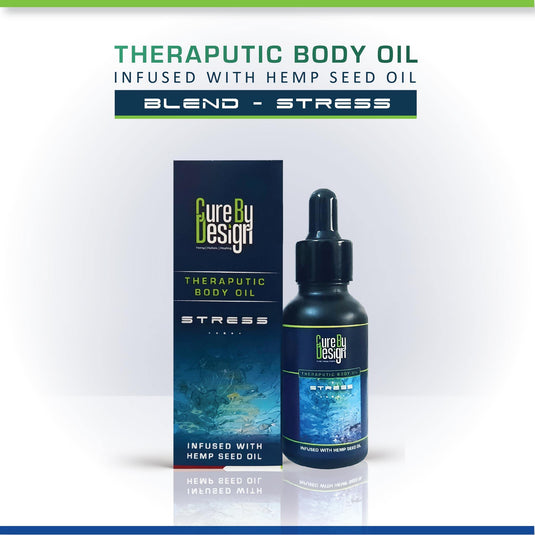 Buy Cure By Design  Theraputic body oil (Stress) from Hempivate 