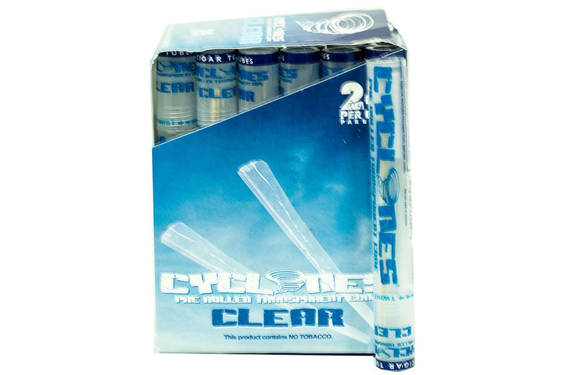 Load image into Gallery viewer, Cyclones Clear Pre Rolled Cones - Natural Smokeables Cyclones 
