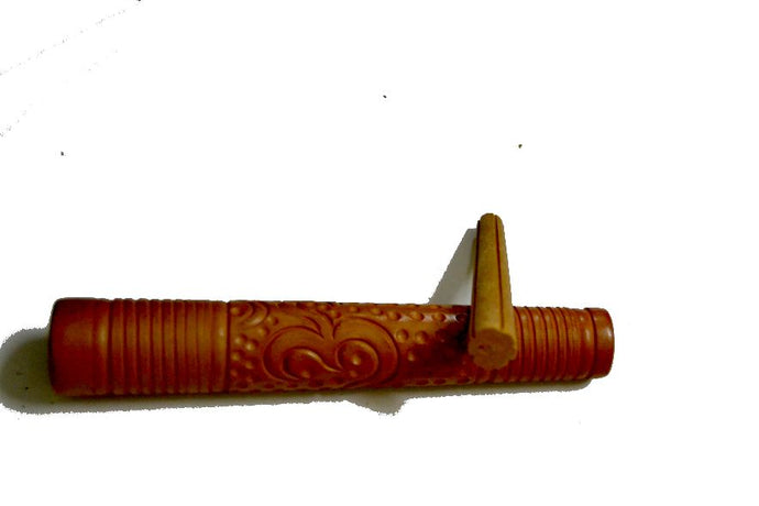 Earthen Shade - Handcrafted Clay Chillum (6 Inches) chillum Slimjim Online 