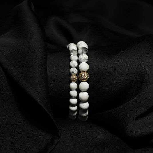 Buy Elevate -Matte Howlite Bracelet | Slimjim online