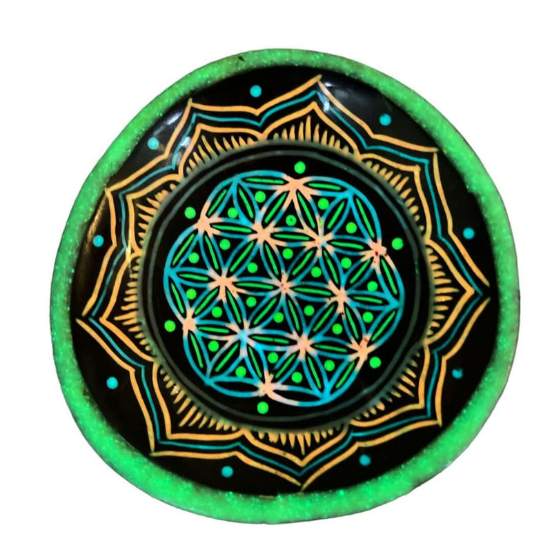 Load image into Gallery viewer, Buy Floral Mandala - Glow In The Dark Mixing Bowl | Slimjim Online
