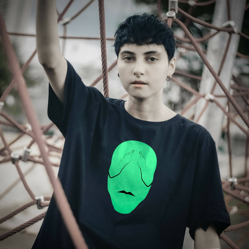Load image into Gallery viewer, Buy Fuck Off - UNISEX OVERSIZED T-shirt T-shirt | Slimjim India
