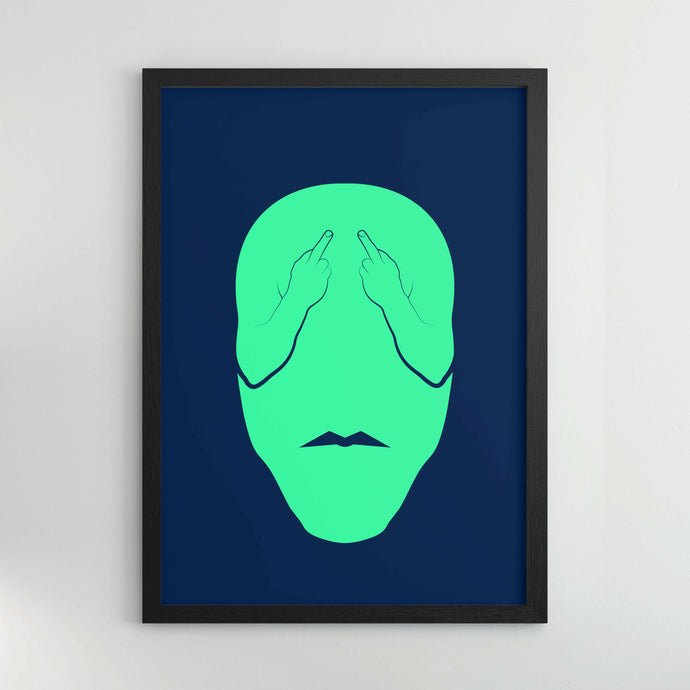 Buy FVCK OFF - Framed Poster Framed Poster | Slimjim India