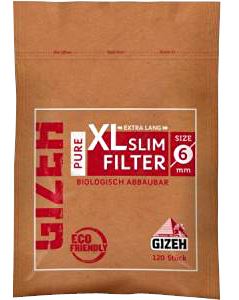 Gizeh Pure Brown Filter Cotton Tips - Box Of 10 Paraphernalia gizeh 