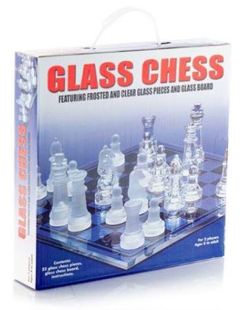 Glass Chess Set Game Party Pad 