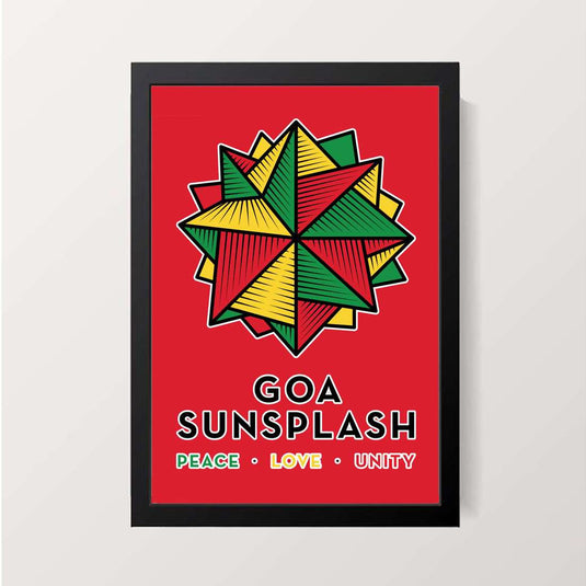 "Goa Sunsplash 2020 Red" Wall Decor Wall Decor Party Pad 