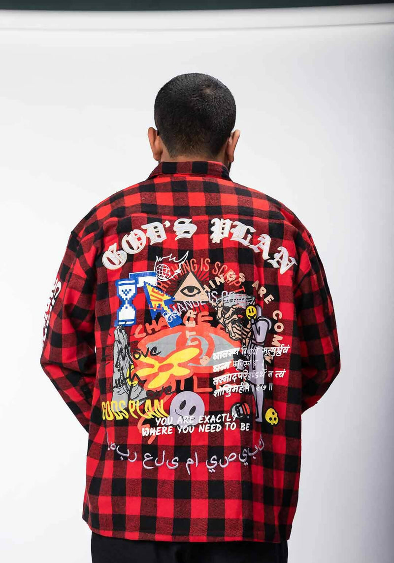 Load image into Gallery viewer, GODS PLAN Heavy Weight Flannel Overshirt | Slimjim India 
