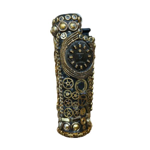 Load image into Gallery viewer, Buy Green Mantra - Golden Handcrafted Watch Lighters Lighter 9 | Slimjim India
