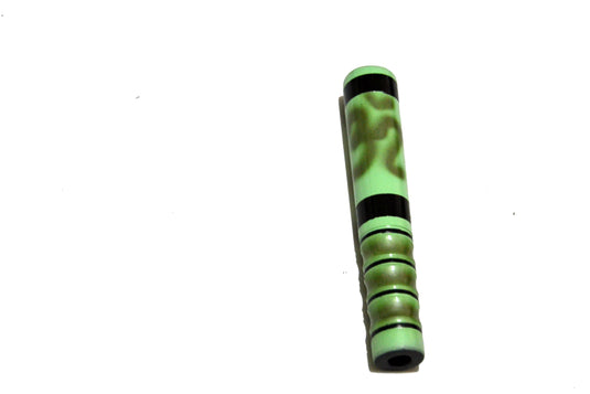 Green Samba - Clay Chillum(6 Inches) Paraphernalia Chile Pipes 