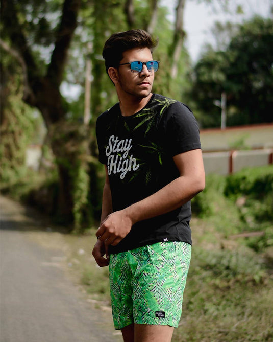 Buy Green Tropical Scenery Boxers Boxers | Slimjim India