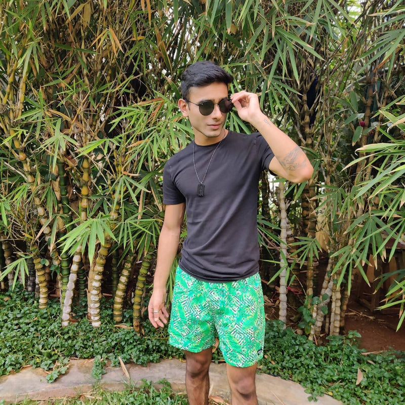 Load image into Gallery viewer, Buy Green Tropical Scenery Boxers Boxers | Slimjim India
