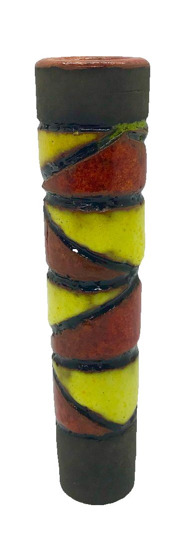 Load image into Gallery viewer, Grey Horns Italian Clay Chillum (5 Inch) chillum Patrick&#39;s Chillums 
