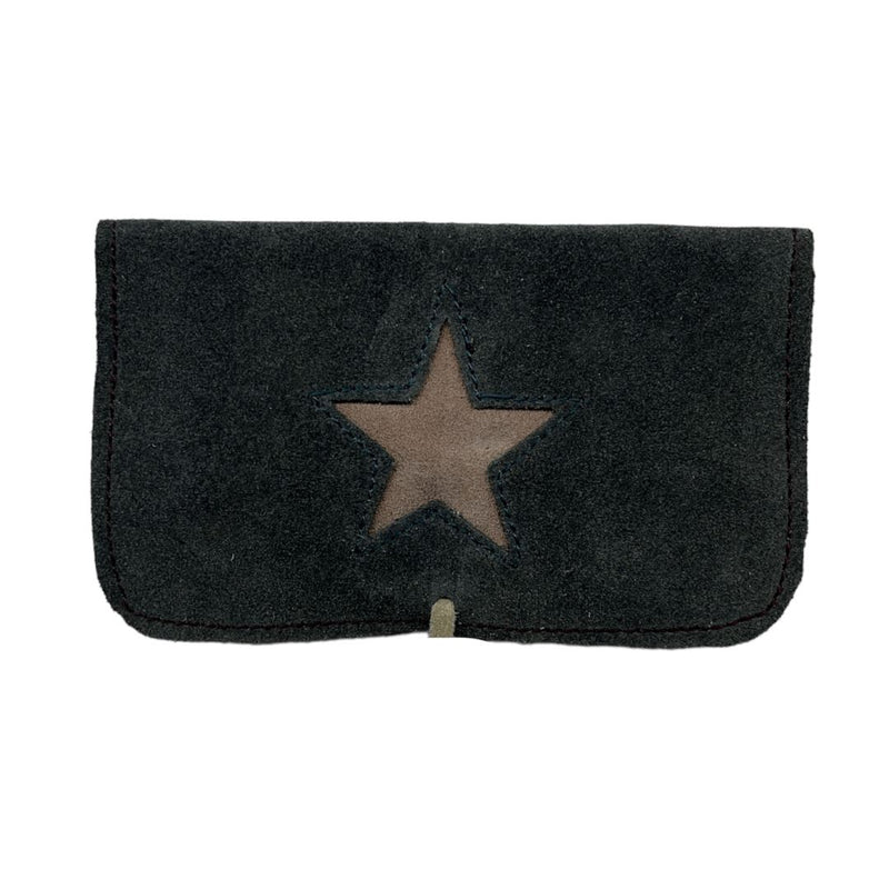 Load image into Gallery viewer, Buy Handcrafted Leather Pouch Leather pouch Black Star | Slimjim India
