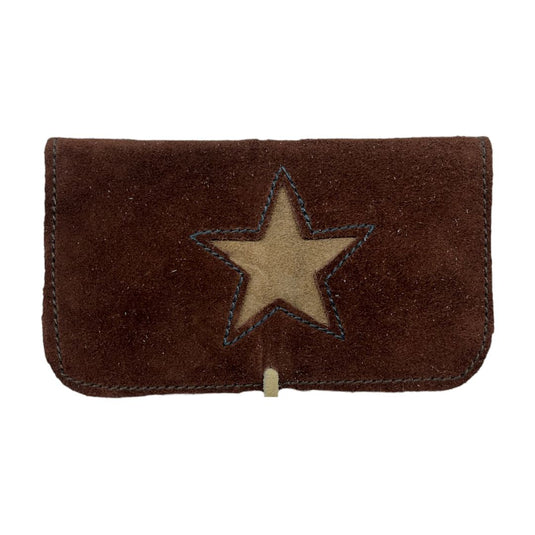 Buy Handcrafted Leather Pouch Leather pouch Brown Star | Slimjim India