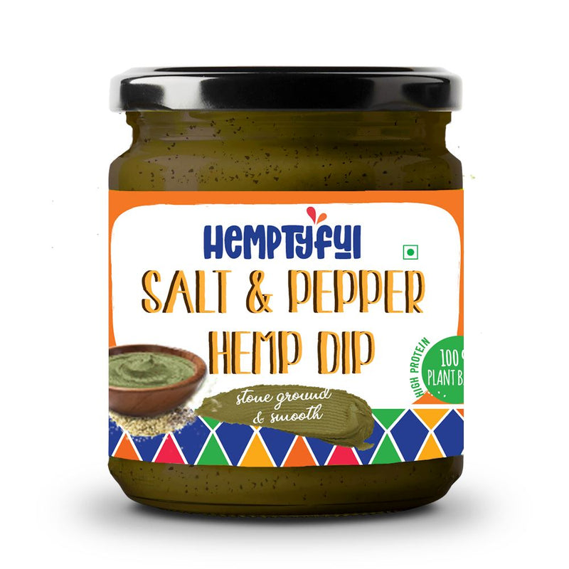 Load image into Gallery viewer, Buy Hemptyful - Hemp Dip Food Salt &amp; Pepper Hemp Dip | Slimjim India

