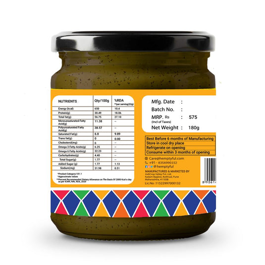 Buy Hemptyful - Hemp Spread (180gm) | Slimjim India