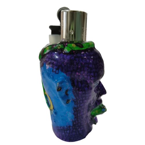 Buy Hippiehype - Purple Serpent - Custom Clipper Lighter Lighter | Slimjim India