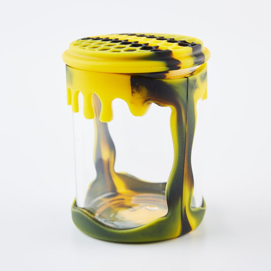 Buy Honeycomb Drip - Glass Jar Storage Jars | Slimjim India