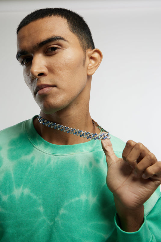 Buy ICED BLUE CUBAN LINK CHAIN CHAIN | Slimjim India
