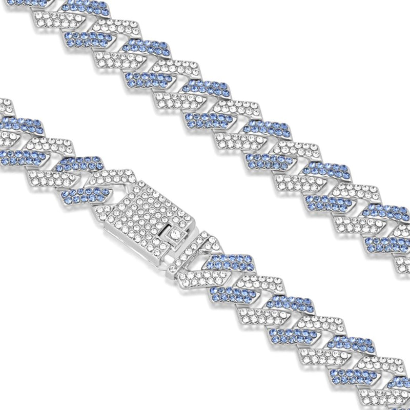 Load image into Gallery viewer, Buy Iced Blue Cuban Link Chain CHAIN | Slimjim India
